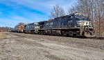 NS 4184 leads the tanker east.